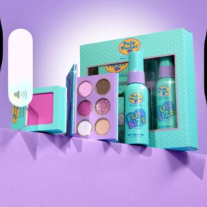 Polly Pocket X Beauty Creations y Set De Paleta De Sombras, Spray Fijador Y Rubor