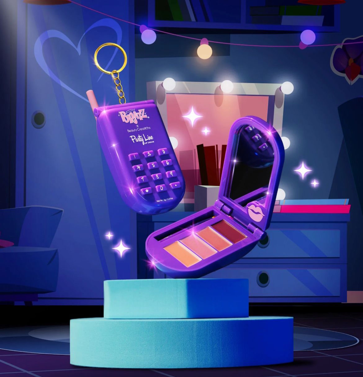 Bratz X Beauty Creations - Labial Y Rubor En Crema - Party LINE Cell Phone - Image 2