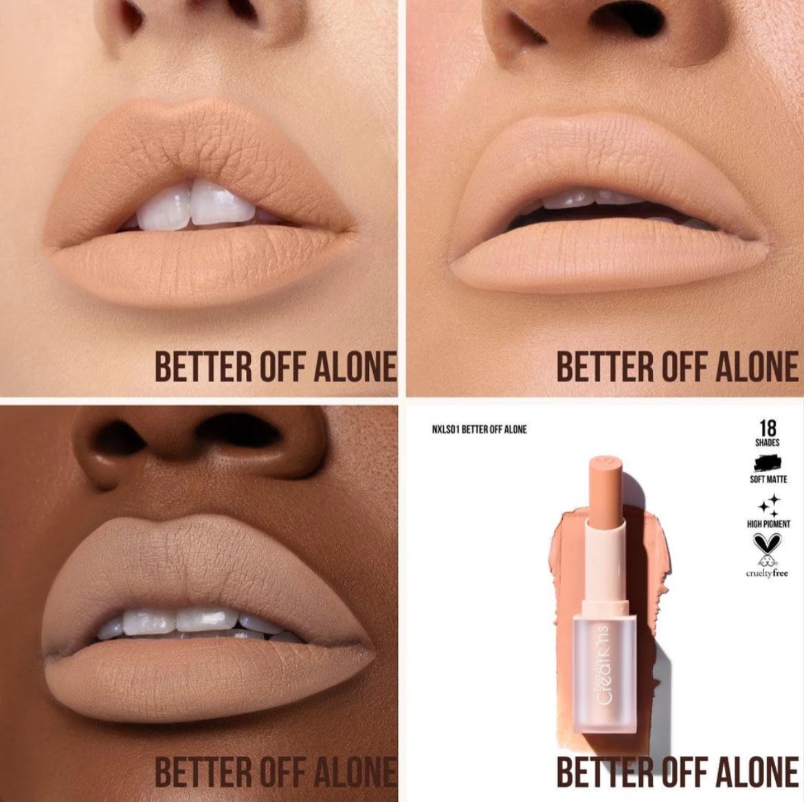 Nude X Soft Matte Lipstick - Beauty Creations - Image 4