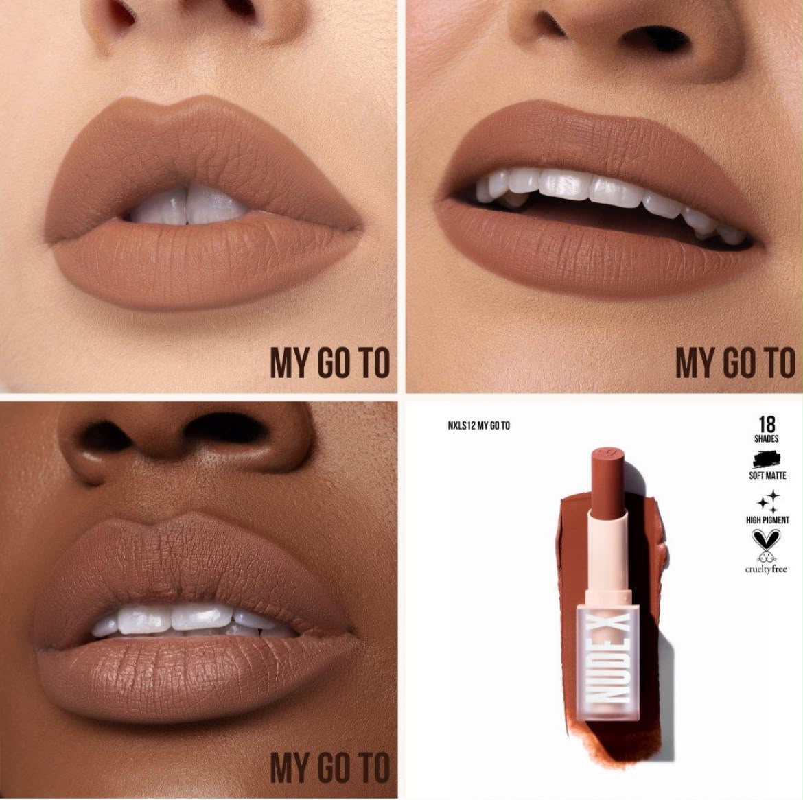 Nude X Soft Matte Lipstick - Beauty Creations - Image 7