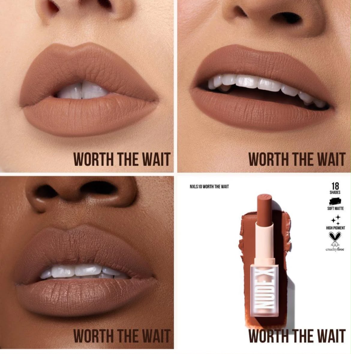 Nude X Soft Matte Lipstick - Beauty Creations - Image 8
