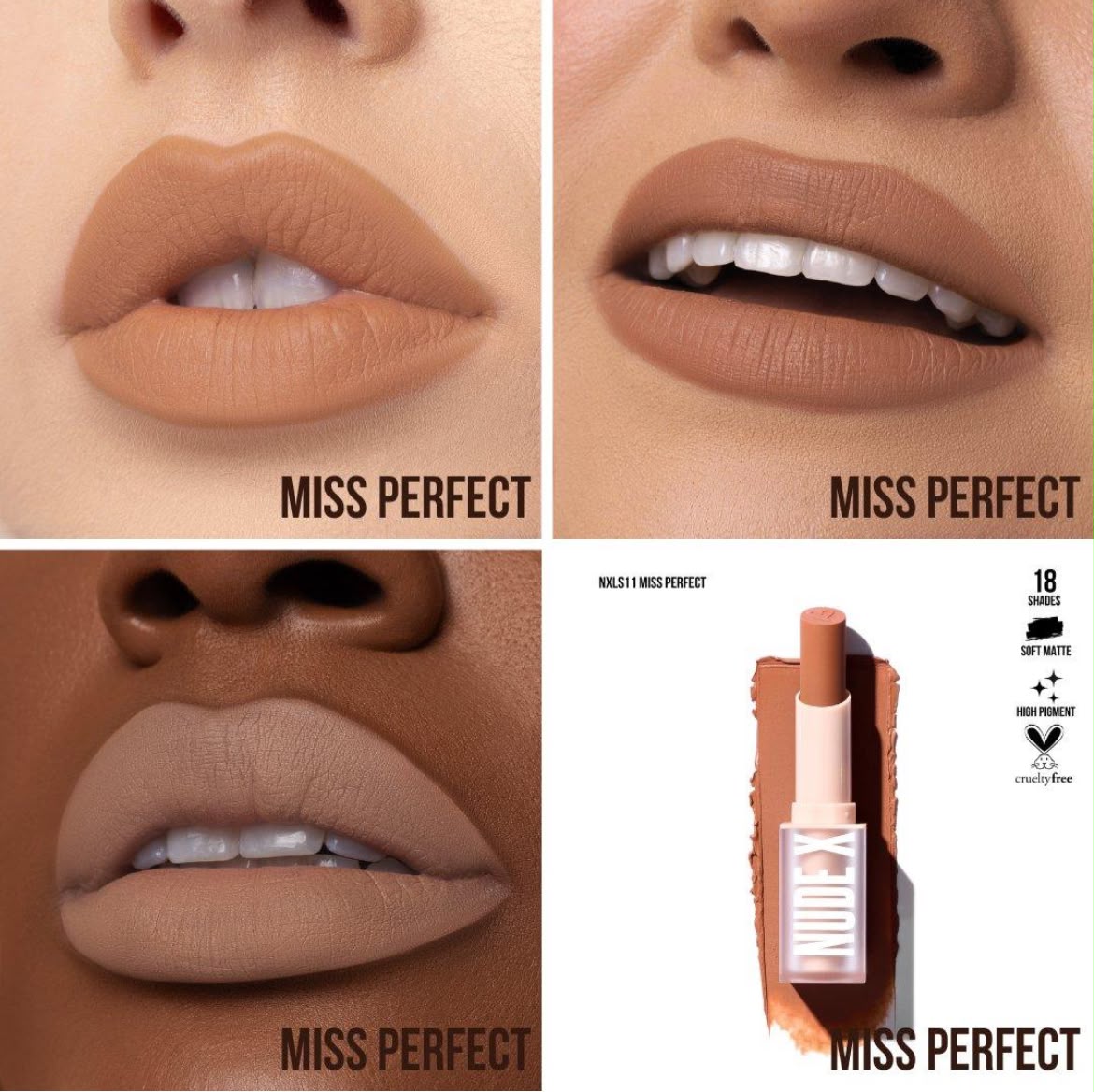 Nude X Soft Matte Lipstick - Beauty Creations - Image 6