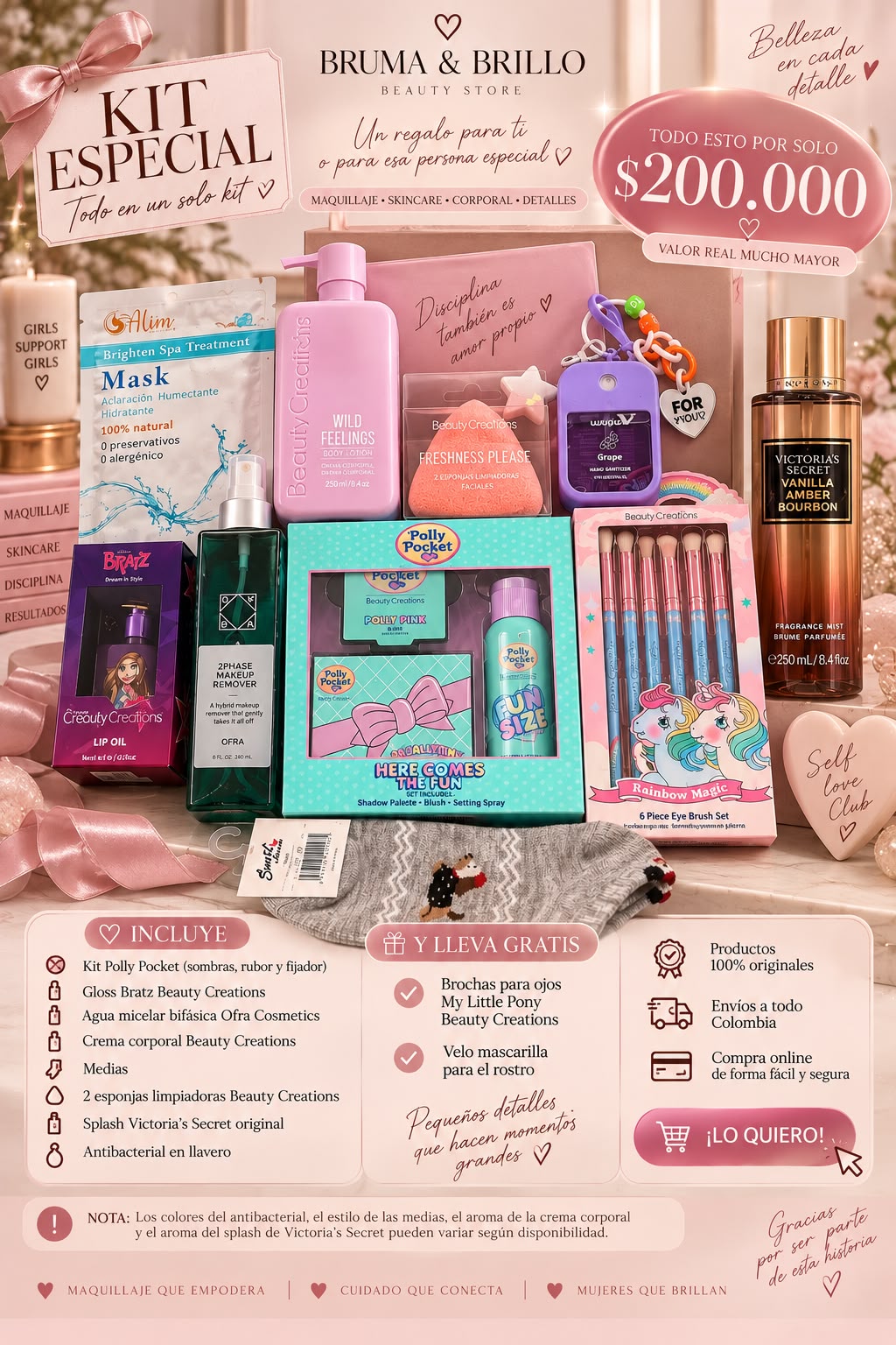 🎀 KIT ESPECIAL BRUMA & BRILLO $200.000